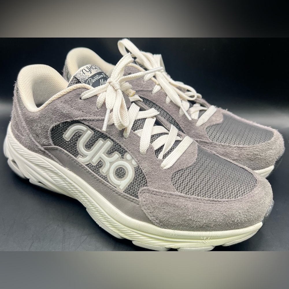 Ryka Women's Sky Grey Fabric with White Sneakers Size: 11M, Devotion X Max